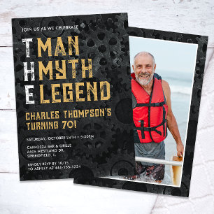 Invitation L'Homme Le Mythe La Légende 70e Anniversaire Photo