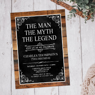 Invitation L'Homme Le Mythe La Légende 75e Anniversaire