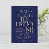 Invitation L'Homme Le Mythe La Légende 80e anniversaire (Debout devant)