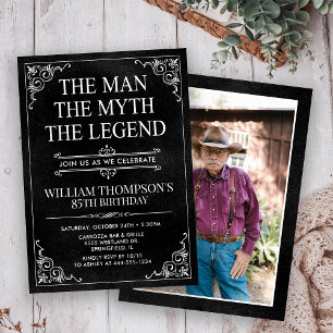 Invitation L'Homme Le Mythe La Légende 85e Anniversaire