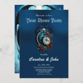 Invitation L'horloge dans la masse de l'infini. (Devant / Derrière)