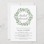 Invitation Liage minimal | Brunch nuptial (Devant)