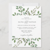 Invitation Liage minimal | MARIAGE (Devant)