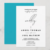 Invitation Libellé de la photo sur le dosWeddingInvitationCar (Devant / Derrière)