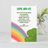 Invitation libellé de l'invitation de jour de st patrick (Debout devant)