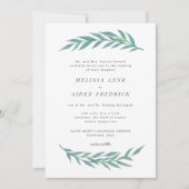 Invitation Libellé officiel de la Branche simple Mariage d'hi (Devant)