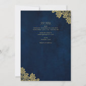 Invitation Libellé traditionnel Messe nuptiale Mariage cathol (Dos)