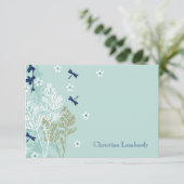 Invitation Libellules dans la papeterie personnalisée par pré (Debout devant)