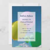 Invitation Libération du ballon commémoratif (Devant)