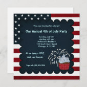 Invitation Liberté 4 juillet (Devant / Derrière)