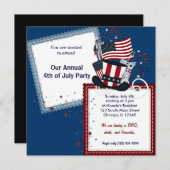 Invitation Liberté 4 juillet (Devant / Derrière)