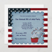 Invitation Liberté 4 juillet (Devant / Derrière)