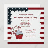 Invitation Liberté 4 juillet (Devant / Derrière)