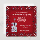 Invitation Liberté 4 juillet (Devant / Derrière)