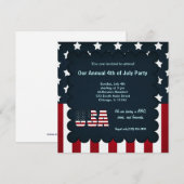 Invitation Liberté 4 juillet (Devant / Derrière)