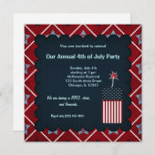 Invitation Liberté 4 juillet (Devant / Derrière)