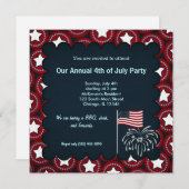 Invitation Liberté 4 juillet (Devant / Derrière)