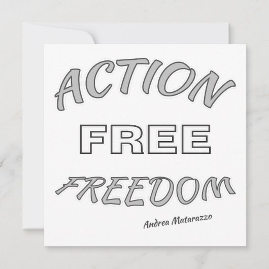 Invitation Liberté d'action (Devant)