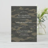 Invitation LIBERTÉ Parti de retraite militaire Ligne verte mi (Debout devant)