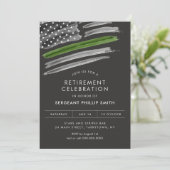 Invitation LIBERTÉ Parti de retraite militaire Ligne verte mi (Debout devant)