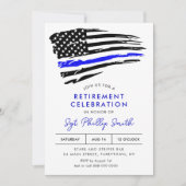 Invitation LIBERTÉ Police Parti de retraite militaire (Devant)