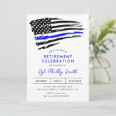 Invitation LIBERTÉ Police Parti de retraite militaire (Debout devant)