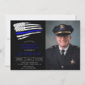 Invitation LIBERTÉ Police Parti de retraite militaire (Devant)