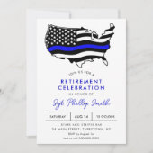 Invitation LIBERTÉ Police Parti de retraite militaire (Devant)