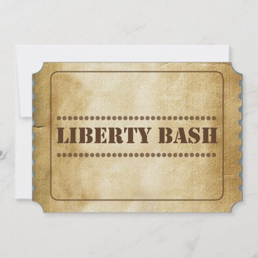 Invitation Liberty Bash Admettre un ID995 (Dos)