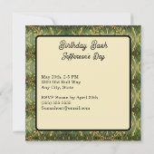 Invitation Libra Zodiac Signal Échelles Anniversaire (Dos)