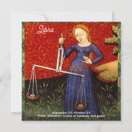 Invitation Libra Zodiac Signal Échelles Anniversaire