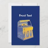 Invitation Librairie rétro (Devant)