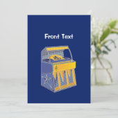 Invitation Librairie rétro (Debout devant)