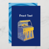 Invitation Librairie rétro (Devant / Derrière)