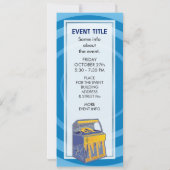 Invitation Librairie rétro (Dos)