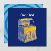 Invitation Librairie rétro (Devant / Derrière)