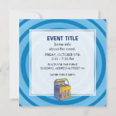 Invitation Librairie rétro (Dos)