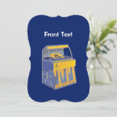 Invitation Librairie rétro (Debout devant)