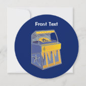 Invitation Librairie rétro (Devant)