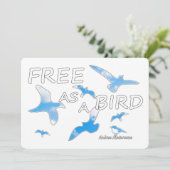 Invitation Libre comme un oiseau 2 (Debout devant)