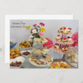 Invitation libre de partie de gluten (Devant / Derrière)