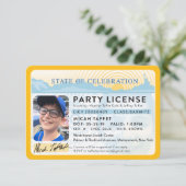 Invitation Licence de conception personnalisée Barre Mitzvah  (Debout devant)