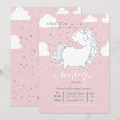 Invitation Licorne (Devant / Derrière)