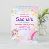 Invitation licorne  (Debout devant)