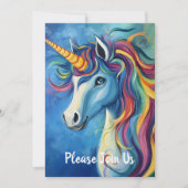 Invitation Licorne (Devant)