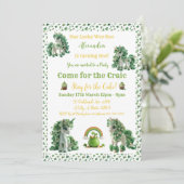 Invitation Licorne Chanceuse de la Saint-Patrick (Debout devant)