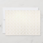 Invitation Licorne de Glitter Royal Or Princesse Cheval Bleu (Dos)