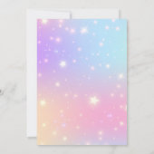 Invitation Licorne Five Is a Magical Vibe 5e Anniversaire (Dos)
