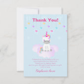 Invitation Licorne Magique (Devant)