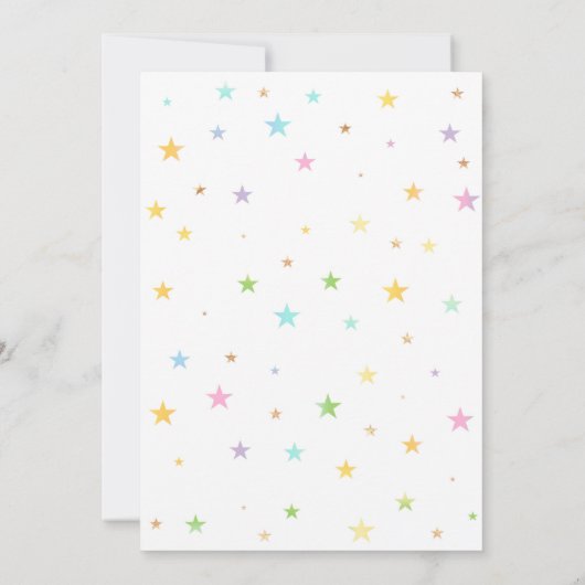 Invitation Licorne | OR ARC-EN-CIEL (Dos)